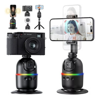 Roreta Multifunctional selfie stick with light anti shake shooting image stable for iPhone smartphone handheld gimbal stabilizer