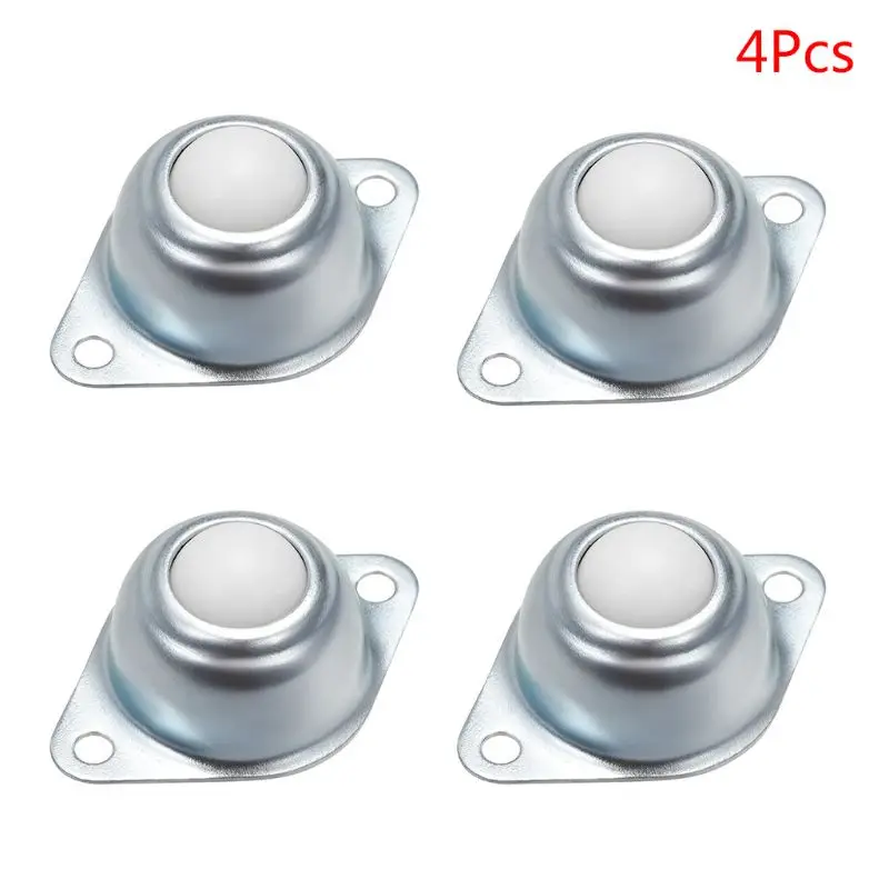 4PCS Universal Nylon Roller Ball Transfer Bearing Caster Round Bull Wheel for Processing System Accessories