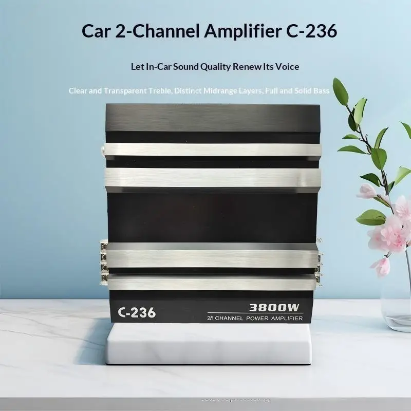 Car Audio 2-channel C-236 High-power 3800W Push Type Subwoofer Power Stereo Amplifie Audio Speaker Subwoofer