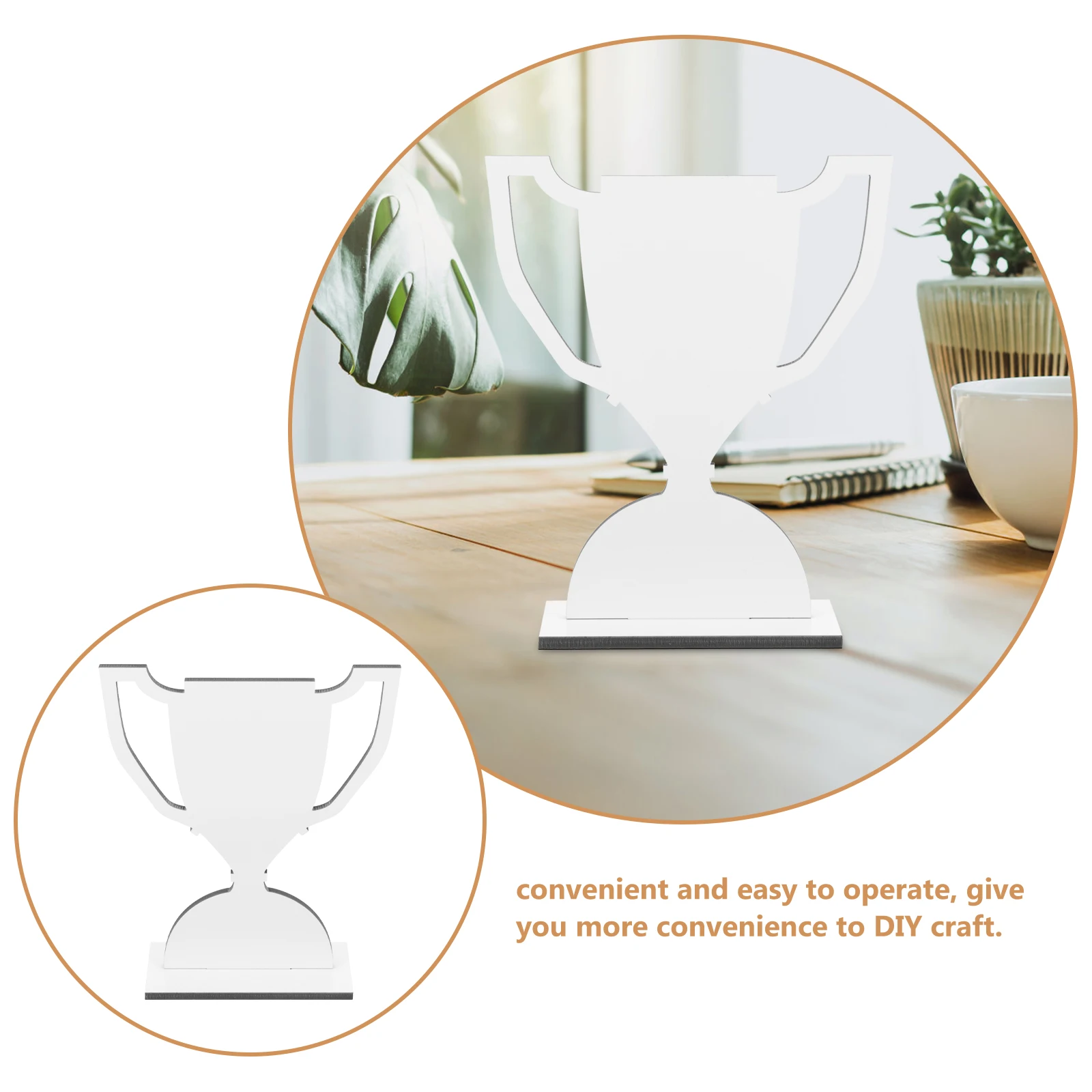 Sports Trophy Sublimation Model Blanks Heat Transfer Sign Density Board DIY Ornaments Table Decorations Craft Gifts