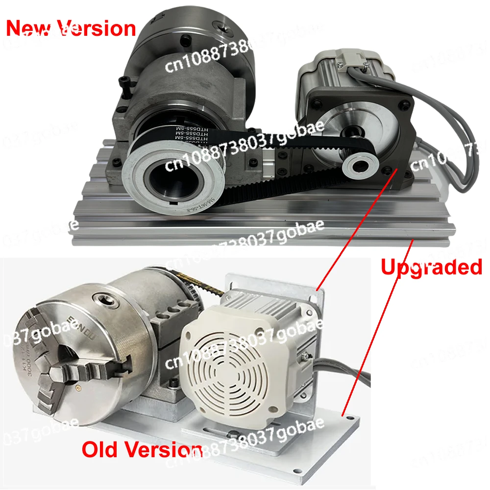 Speed Regulating Motor Chuck Kit Rotary Axis Center Height 85mm 91mm 125mm 160mm 3 Jaws With Speed Controller Brushless Motor