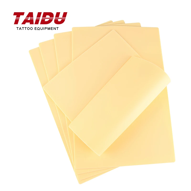 TAIDU Silicone Tattoo Practice Skin A4 Silica Gel Exercise Skin Tattoo Practice Skin Tattoo Equipment Supply