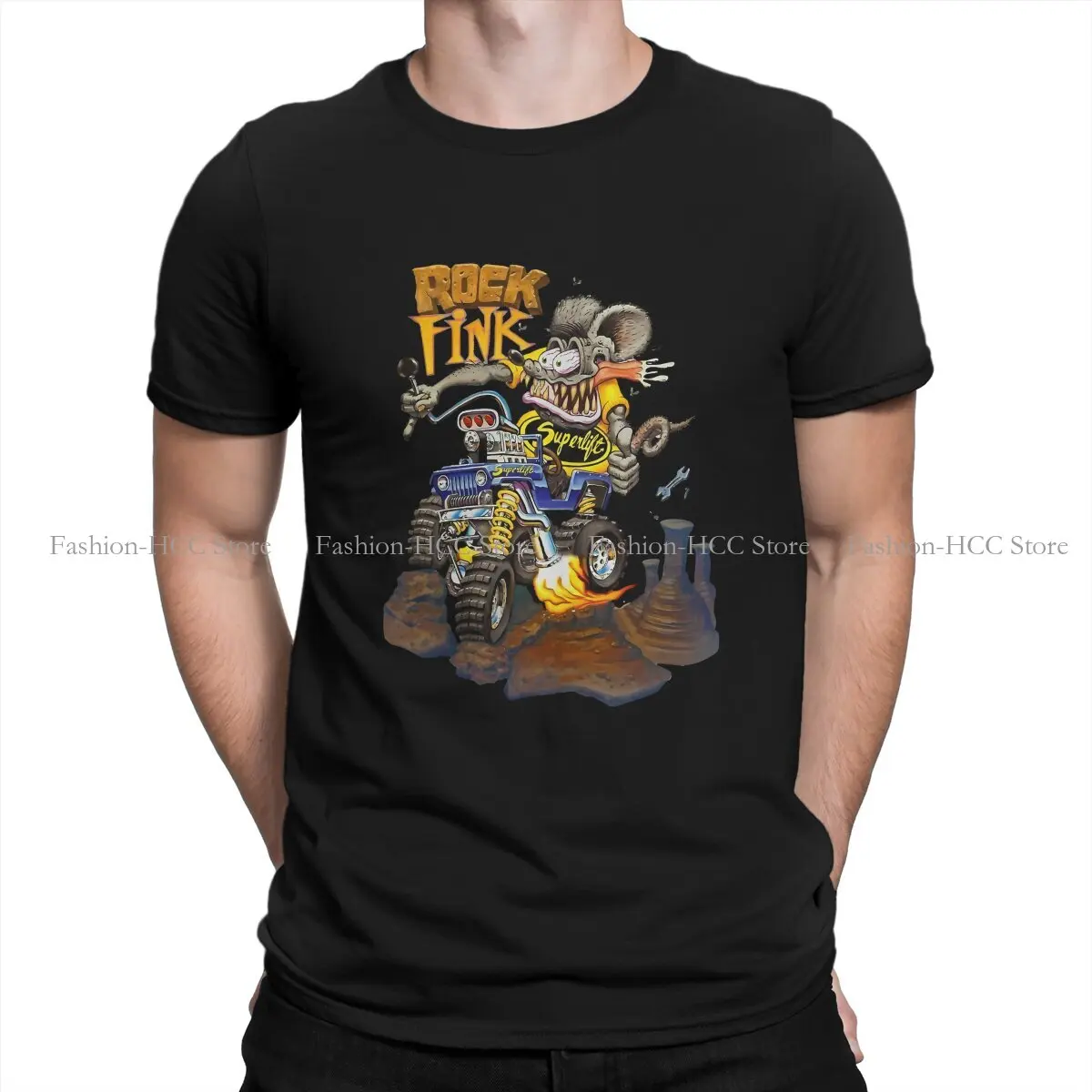 Beautiful Model Artist Ed Roth Painter Round Collar TShirt Rat Fink Classic Polyester T Shirt Men Clothes