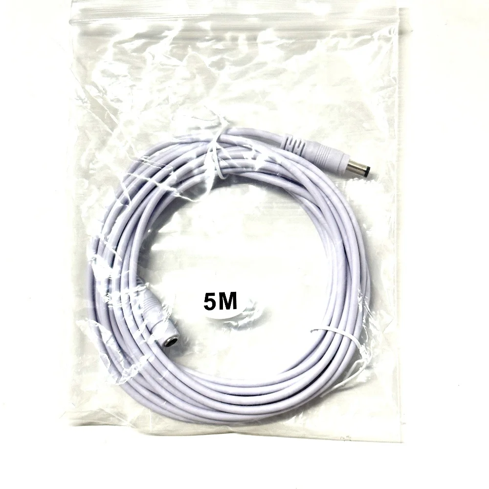 DC 12V Power Adapter Extension Cable 5.5*2.1mm Male Female Power Cord Extend Wire 3M 5M 10M 15M 20M 30M Cable For CCTV Camera