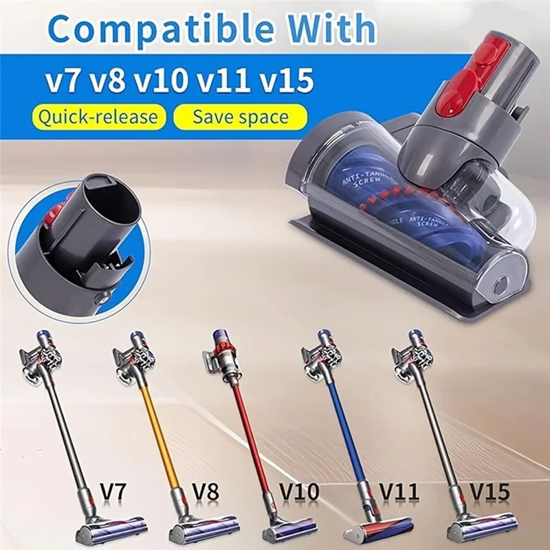 

A15Q-Part 971426-01 Быстросъемный инструмент для обивки для Dyson V7 V8 V10 V11 V15 Беспроводной пылесос Всасывающая головка против клещей