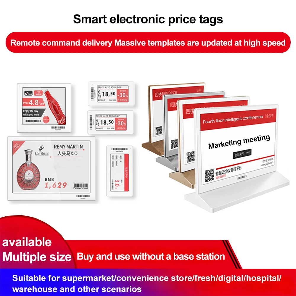 Nfc Shelves Smart Supermarket Conference Table E Ink Digital Price Tag Electronic Shelf Label Epaper Demo Kit Esl Display System