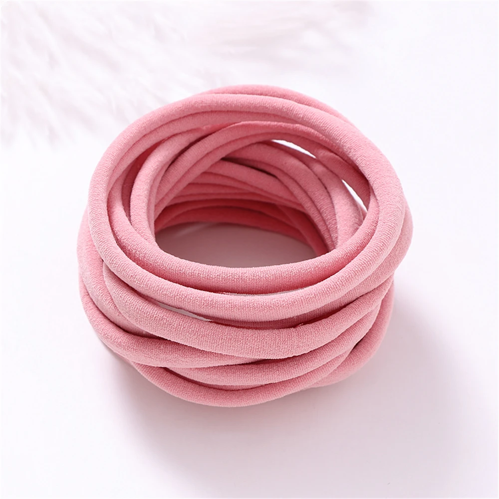 500pcs/lot Soft Elastic Baby Headbands for Girls Nylon Hairband for DIY Accessories For Baby Kids Headwear Children Headband