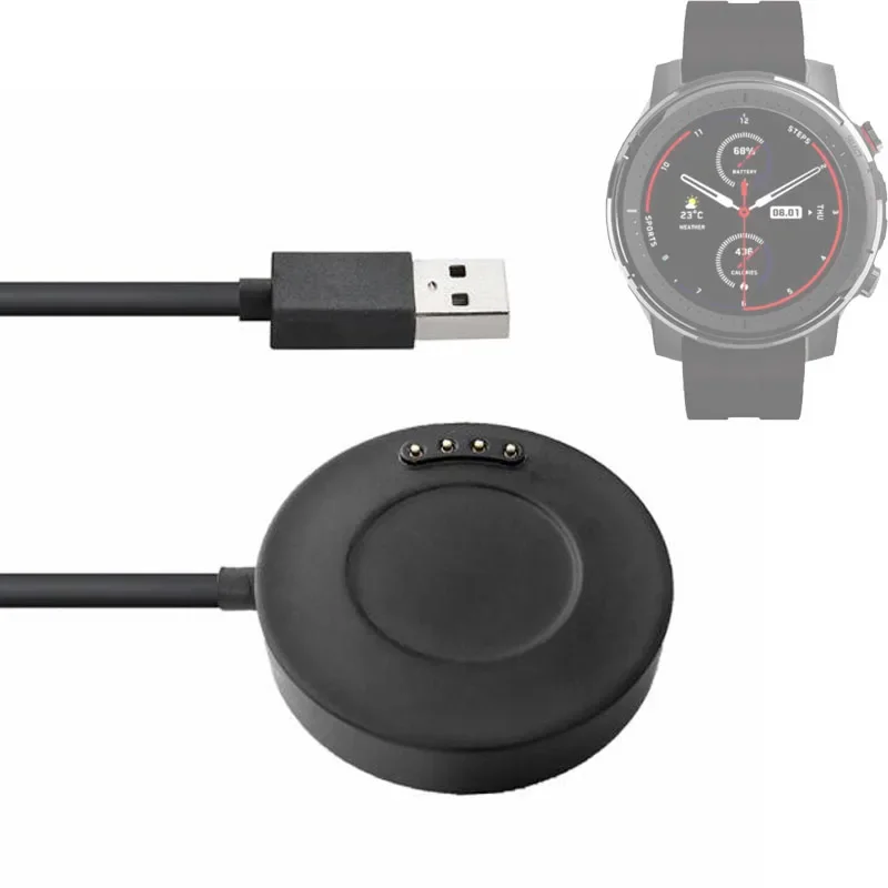 

USB Charging Cable Cradle Cord for Xiaomi Huami Amazfit Stratos 3 Sport Smart Watch Stratos3 A1928 Dock Charger Adapter Base