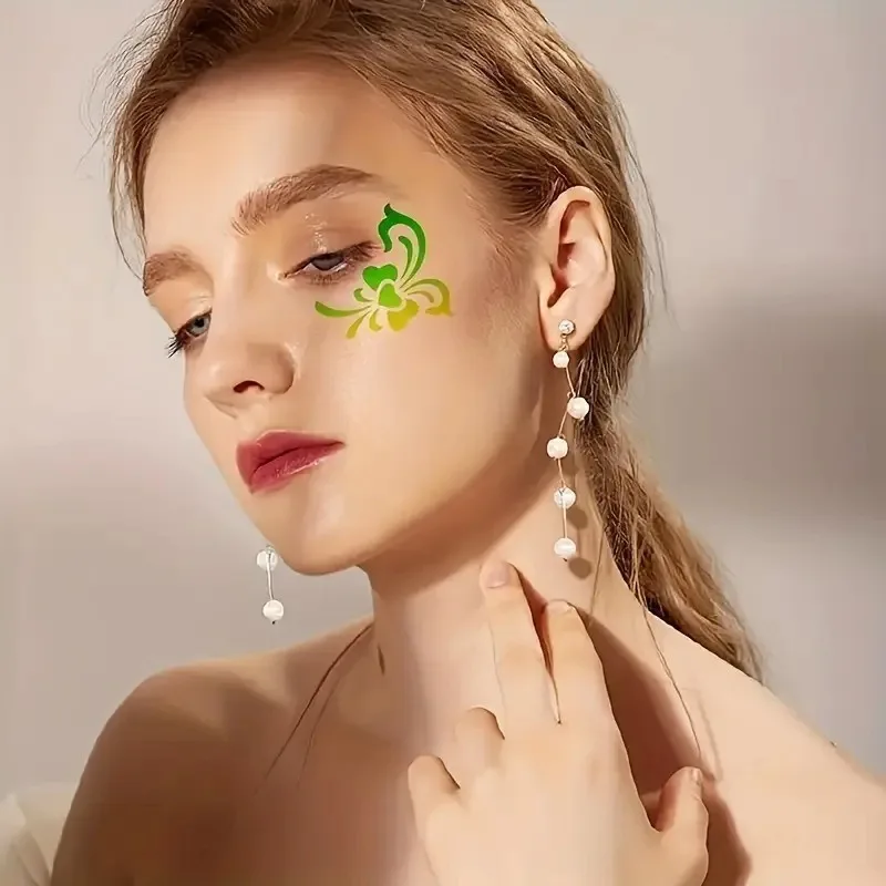 25pcs Facial Painting Templates Fairy Tale Decorations Painting Supplies DIY Creative Plant Templates Graffiti Hollowing Out