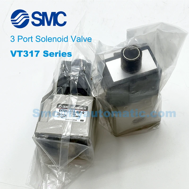 Imagem -03 - Smc Evt3175do02f-q Port Válvula Solenóide Operado Direto Poppet tipo Série Vt317 Rubber Seal