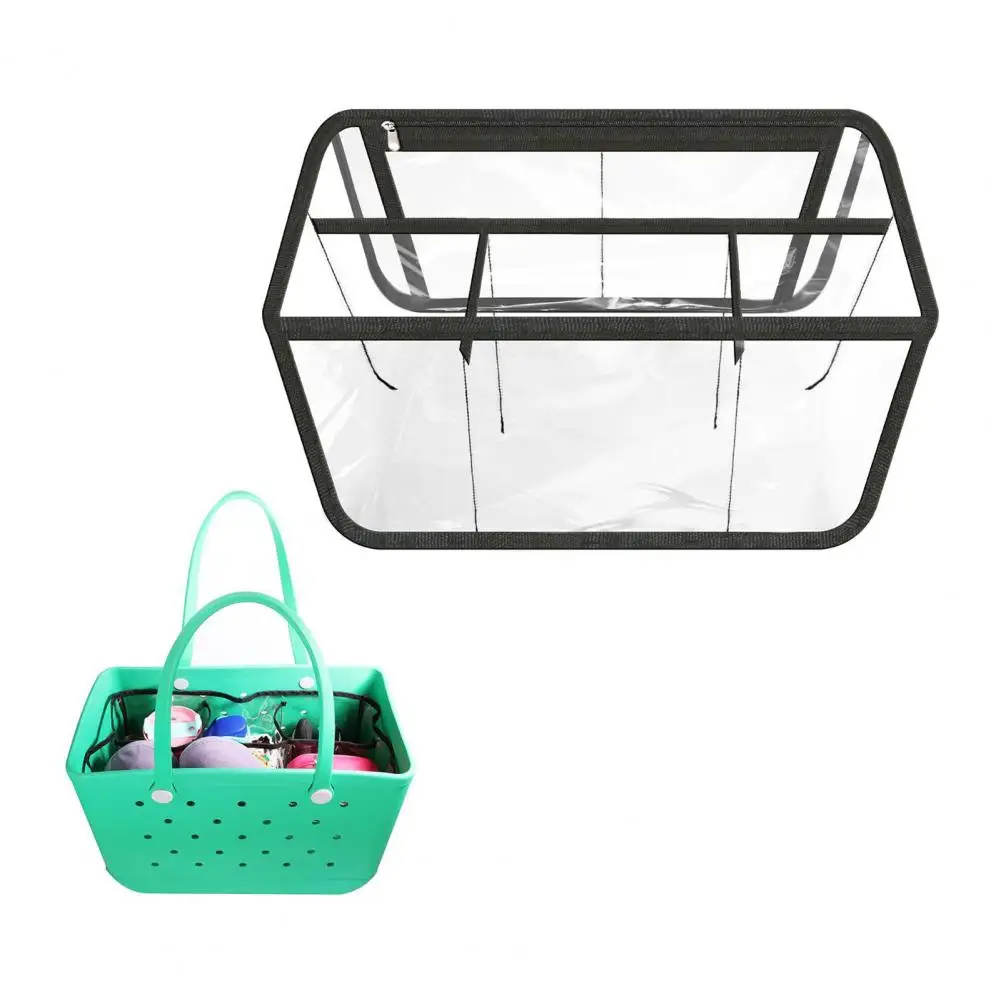 

Beach Bag Divider Tray Beach Bag Organizer Waterproof Beach Bag with Protruded Hooks Spacious Dry/wet Separation Durable Zipper