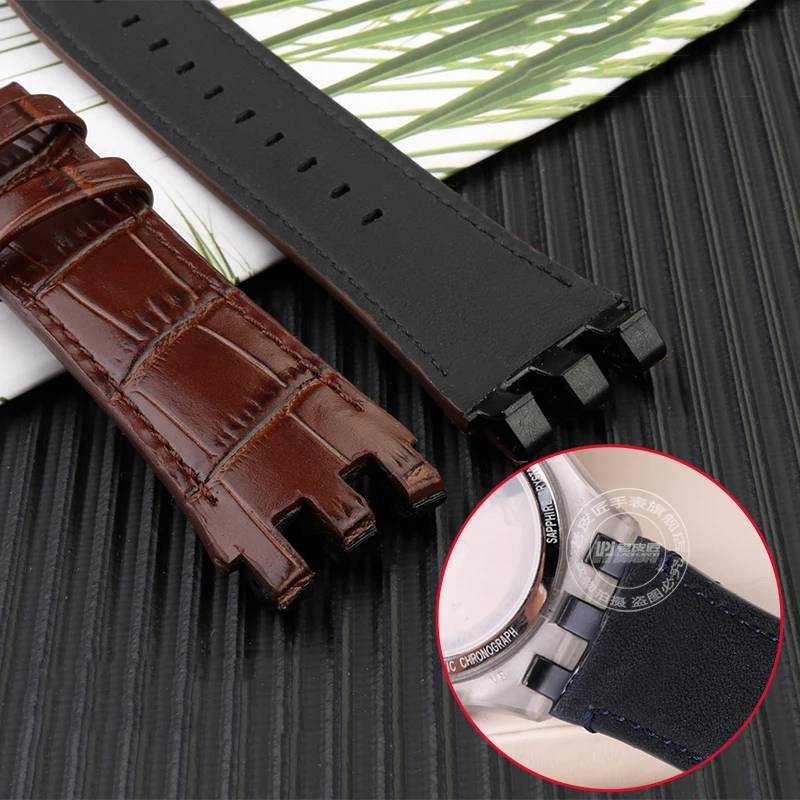 Dla SVGK407 SVGK406 SVGK409 SVGK403 skórzany pasek 22mm bransoletka do zegarka pasek czarny brązowy niebieski biały z narzędziami