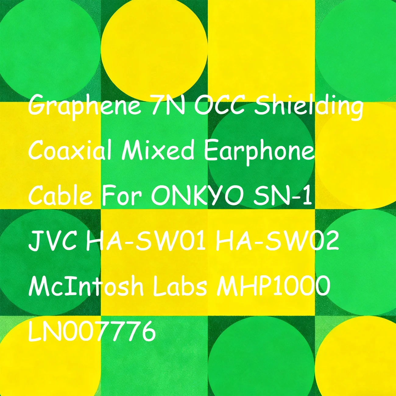 Graphene 7N OCC Shielding Coaxial Mixed Earphone Cable For ONKYO SN-1 JVC HA-SW01 HA-SW02 McIntosh Labs MHP1000 LN007776 view 2