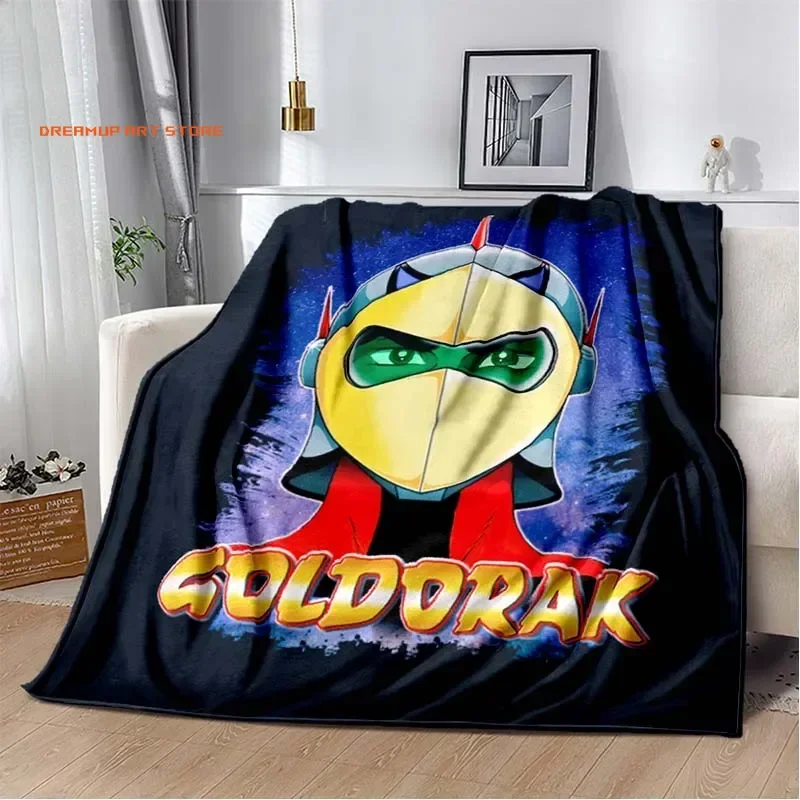 2026 Goldorak Actarus Mazinger Z Blankets UFO Robot Grendizer Anime Wool Throw Blanket Bed Sofa Printed Ultra-Soft Warm Bedsprea