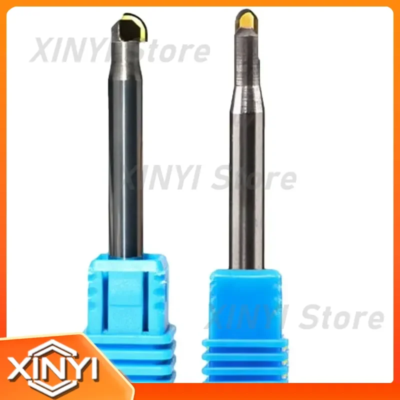 for Single Crystal Diamond MCD Ball Nose Milling Cutter Custom ODM OEM Mirror Effect CNC Bits for Gold Silver Copper Acrylic