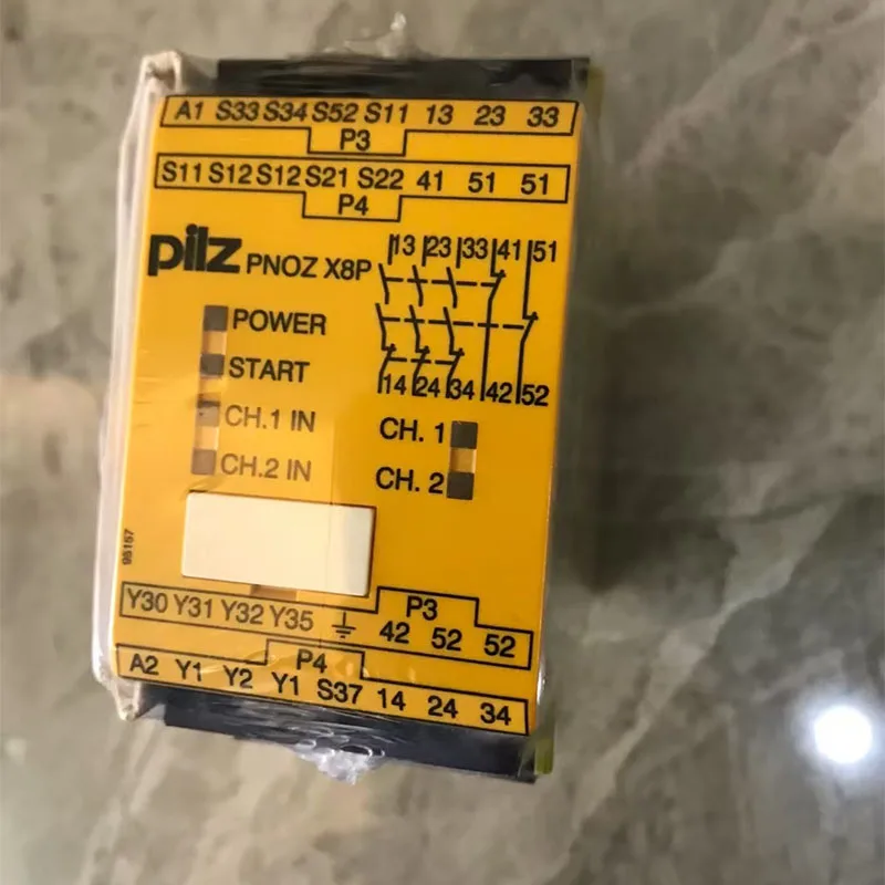 Устройство аварийной остановки Plc, тип X8P-777768, управление программированием реле безопасности Устройство аварийной остановки Plc, тип X8P-777768, управление программированием реле безопасности