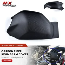 Motorcycle Carbon Fiber Rear Swingarm Cover Protector For DUCATI Panigale V4 V4S V4R 2018-2022 2023 Swing Arm Guard Fairing Kit