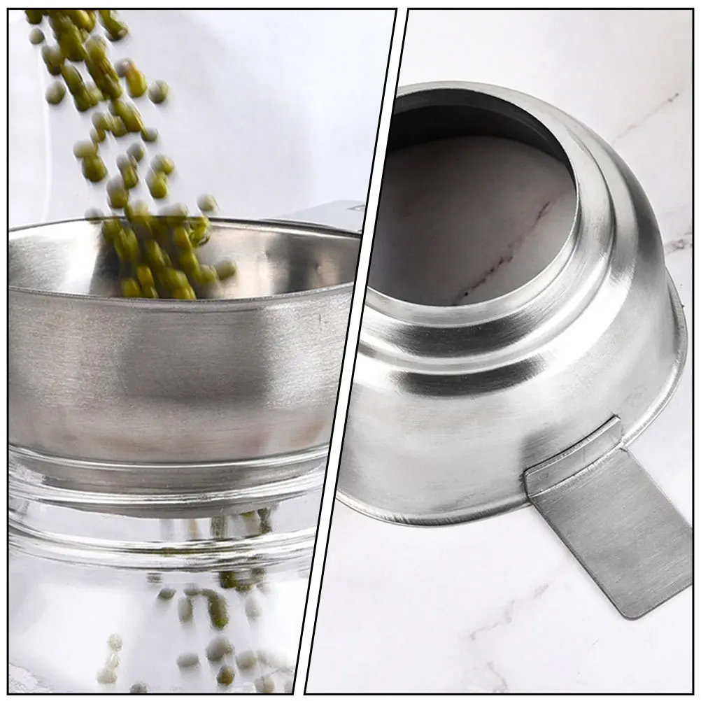 

1Pcs Stainless Steel Wide Mouth Funnel Thickened Oil Cooking Funnel Kitchen Strainer Multi-Purpose Household Bar