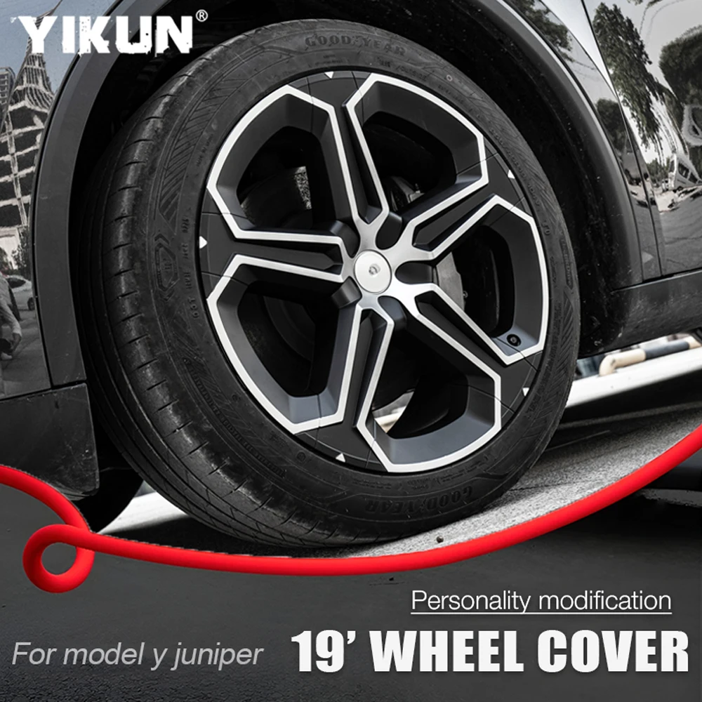 

4PCS Hub Cap for Tesla Tesla Model Y Juniper Accessories 2025 Performance Crossflow Wheel cap Replacement Full Rim Wheel Cover