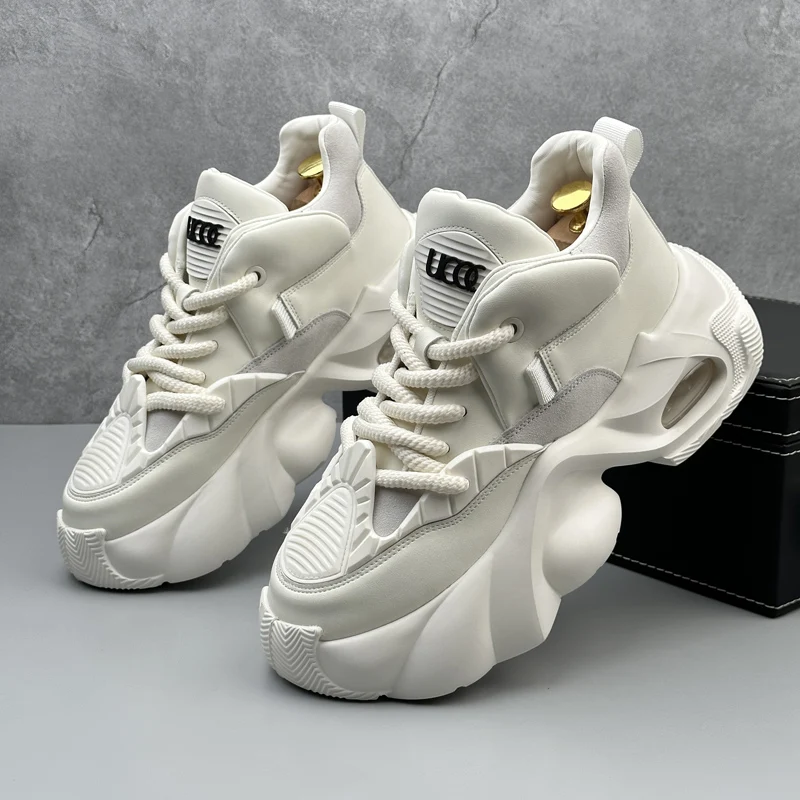 

Men's casual sports shoes, thick-soled for height increase, comfortable, lightweight and breathable, fashionable and trendy