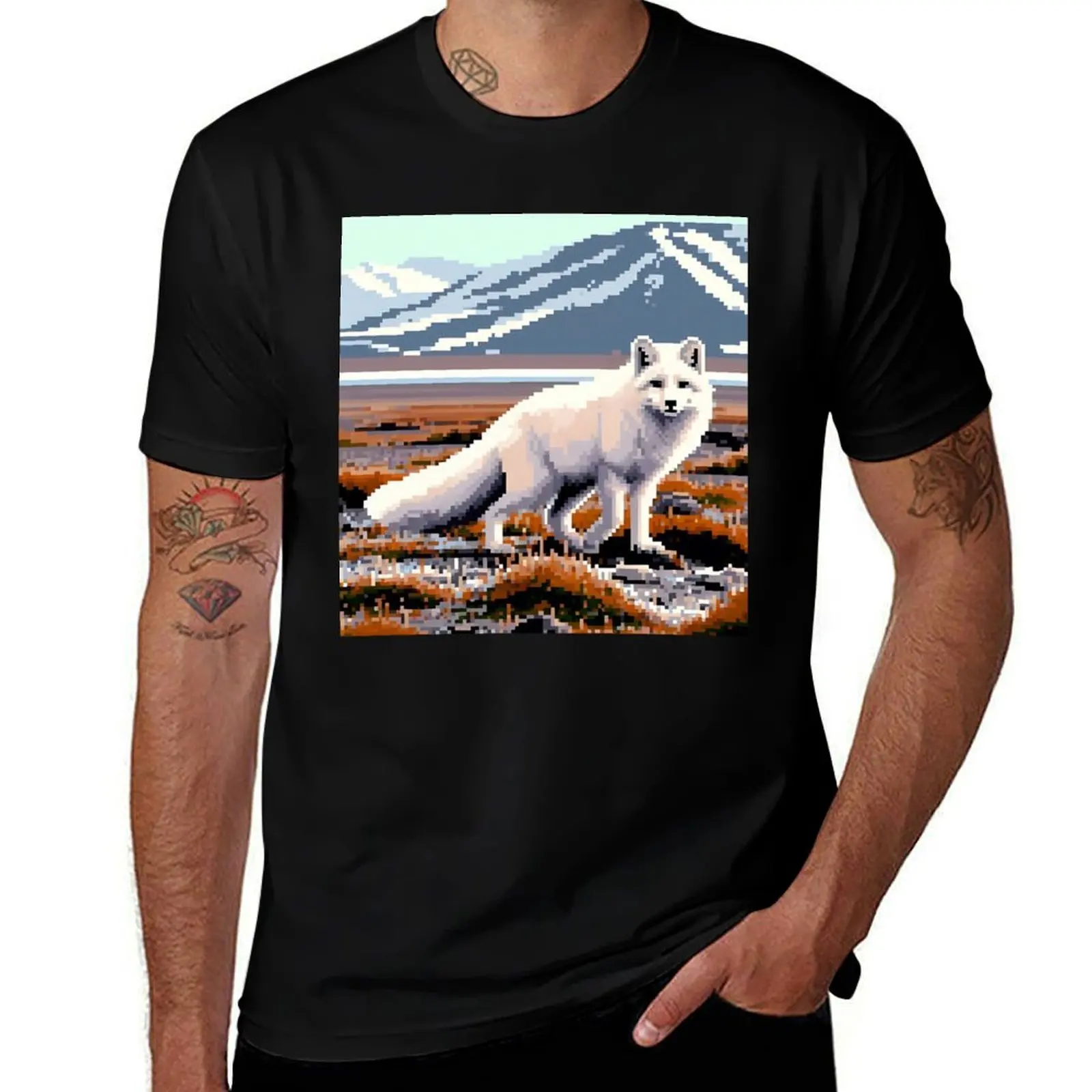 

Arctic Fox Art #9 Fox Lovers T-Shirt football t shirt gifts for boyfriend Personalized t-shirt for a boy tshirts for men