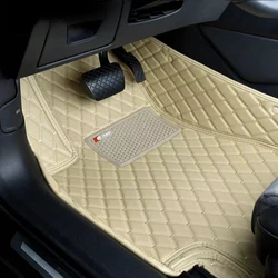 All Weather Protection Non-Slip 3D Custom Leather Diamond Car Foor Mat 100% For Genesis GV70 GV80 GV90 G70 G80 Auto Accessories