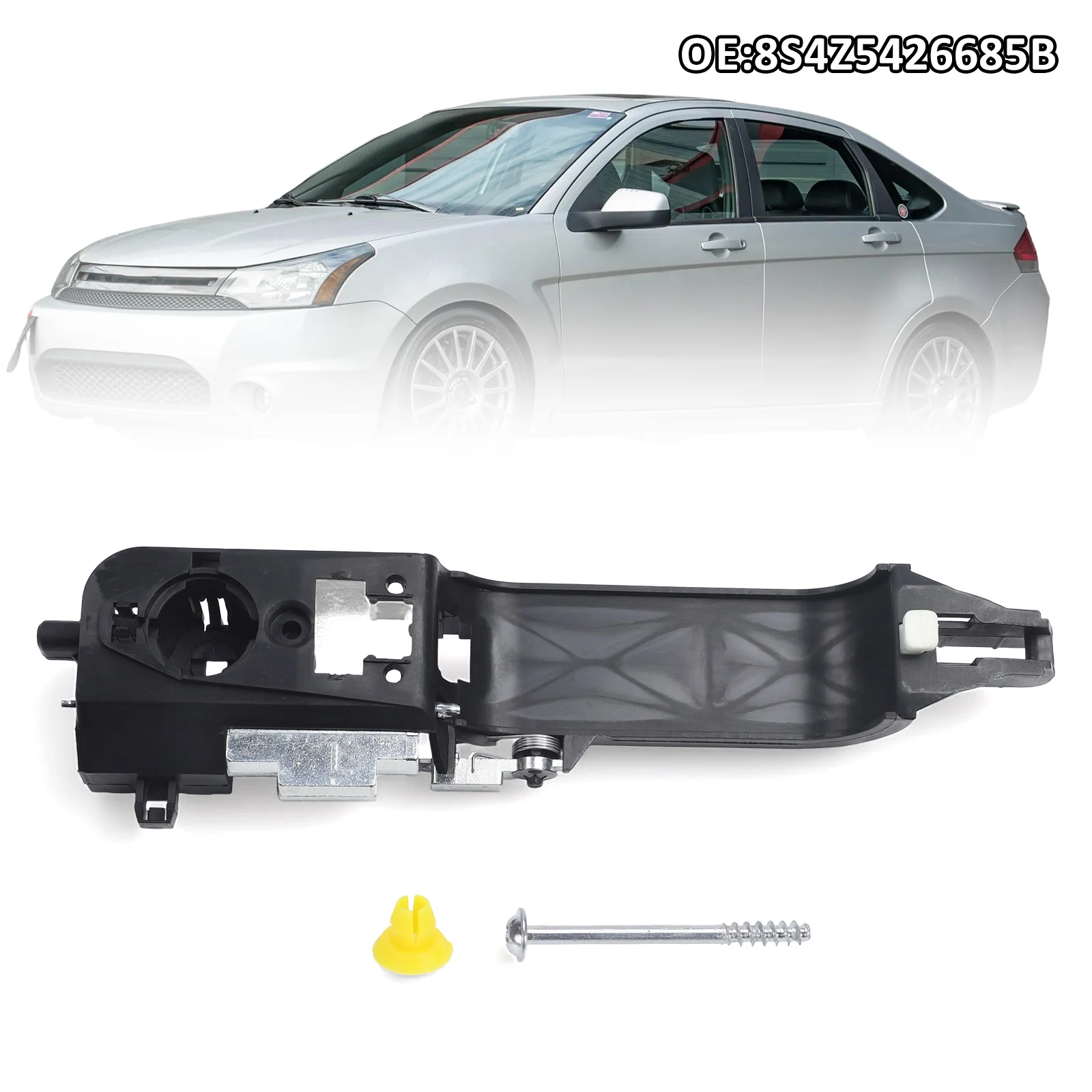 OEM 8S4Z-5426685-B 8S4Z5426685B Verstärkung der vorderen linken Außentürgriffbasis für Ford Focus 2008-2011 Außentürgriff
