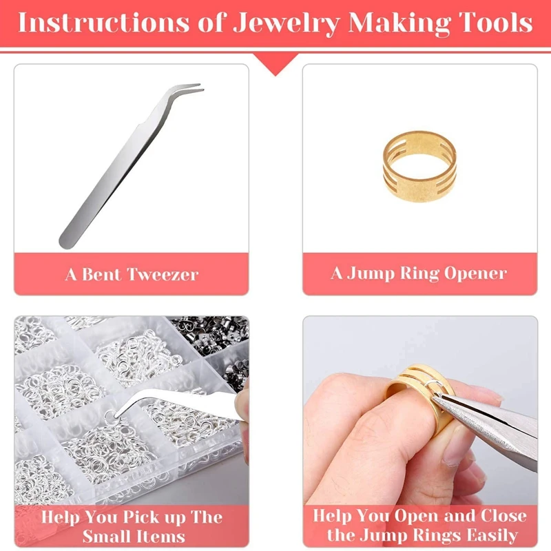 Earring Making Kit, Earring Making Supplies Kit With Earring Hooks, Earring Findings, Jump Rings For Jewelry Making