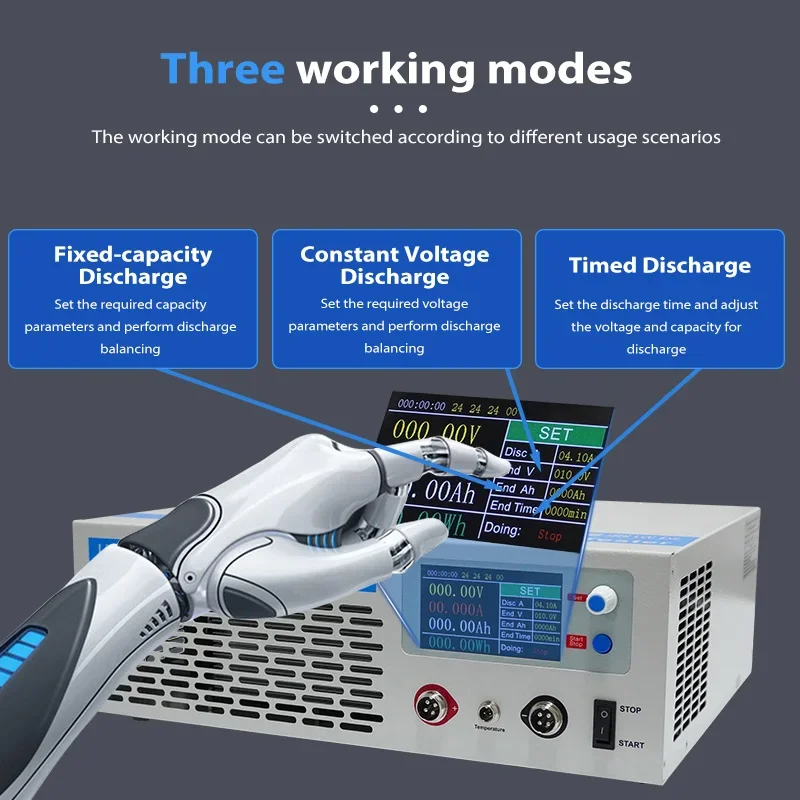 Battery Capacity Tester Discharge Machine 5 to 120V Lithium Ion Nimh Battery Analyzer Electric Car Battery Discharge Tester