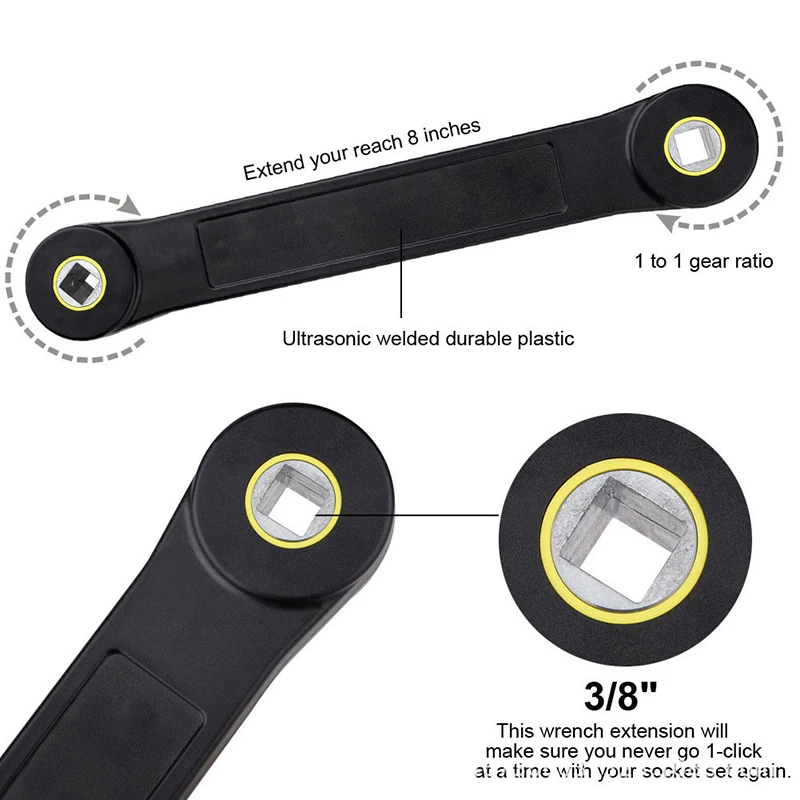 Chave de extensão universal multifuncional, ferramenta extensora ajustável, chave de soquete de extensão mecânica automotiva, ferramentas de oficina