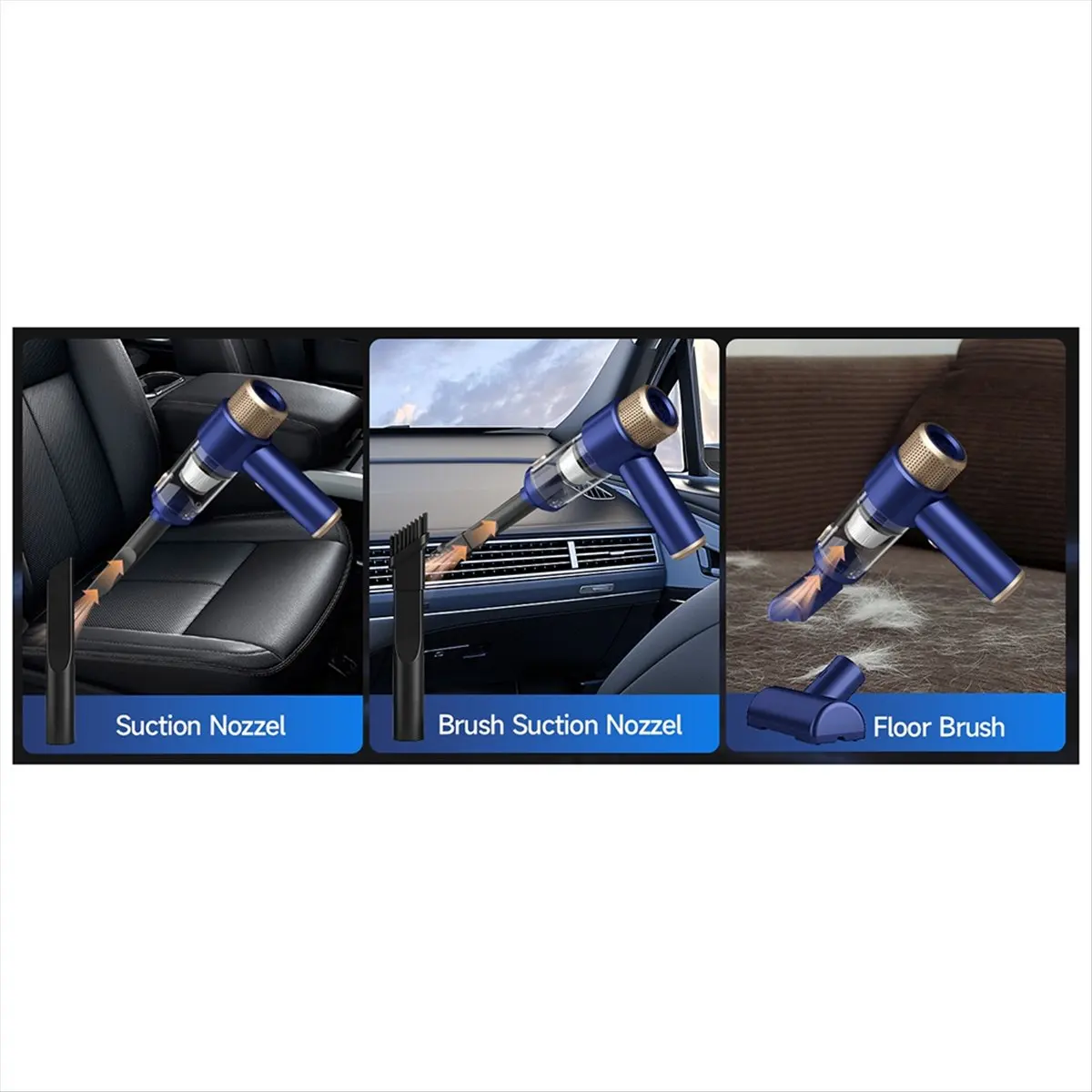 

Лучший ручной автомобильный пылесос, автомобильный пылесос, портативный беспроводной, с несколькими насадками, мощный ручной пылесос, дом, домашнее животное, офис