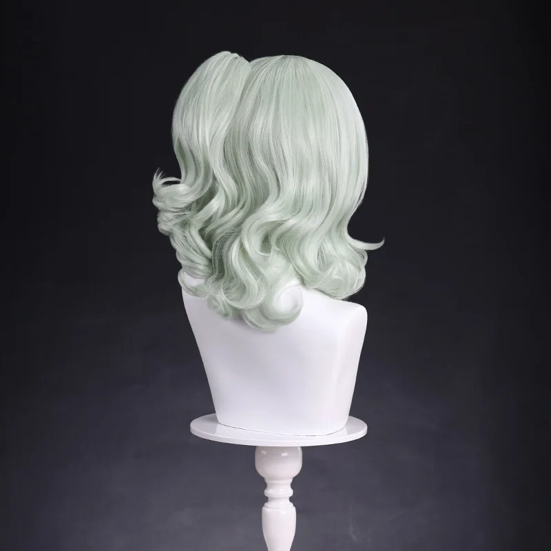 Zenless zona zero peruca cosplay quimera the seraph virtual ídolo cosplay resistente ao calor luz verde cabelo para mulher festa de halloween