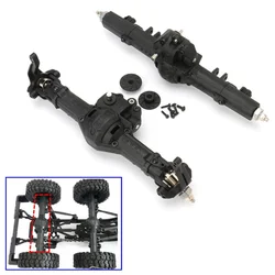 Front +Rear Black Gear Box Set For 1/10 Axle HG P401/P402/P601 Crawler RC Car Truck Parts