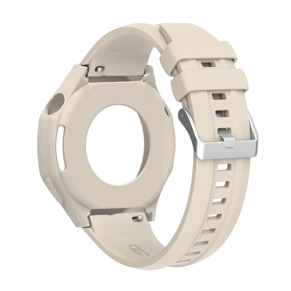 Silicone Strap +Case For Huawei Watch GT 5pro 46mm Watchbands Adjustable Single Color Wristband For Huawei Watch GT 5 Pro 46mm - Image 4