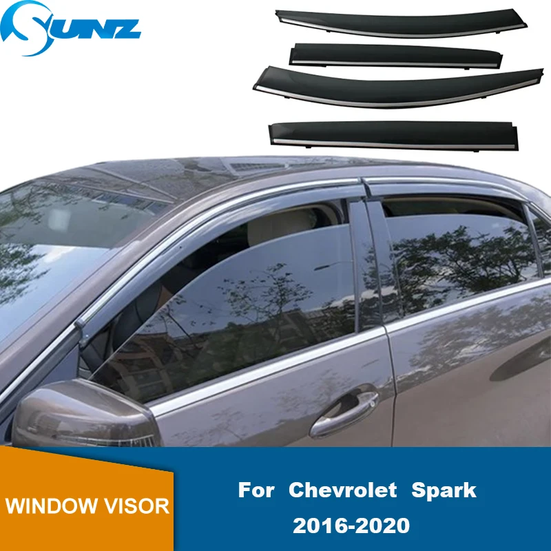 

Window Visor For Chevrolet Spark MK4-M400 2016 2017 2018 2019 2020 Side Window Deflectors Sun Rain Guards Weathershield