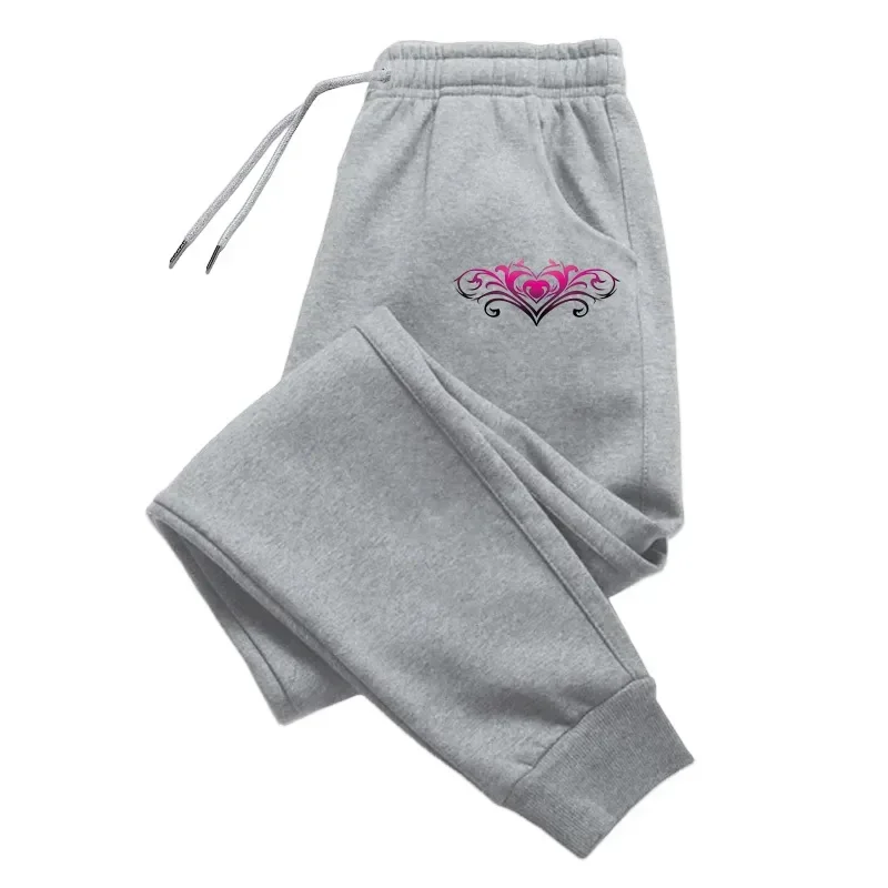 Pantalones de chándal de calidad para mujer, pantalones de calle informales con estampado a la moda, pantalones deportivos para correr al aire libre, pantalones diarios para oficina y hogar para mujer