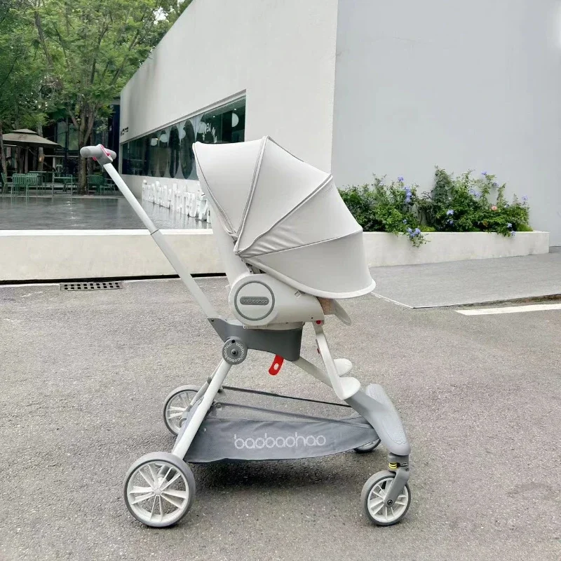 

Детская коляска V9, волшебный инструмент, детские коляски для прогулок, высокий вид, легко сидеть, лежать, легкая складная детская коляска