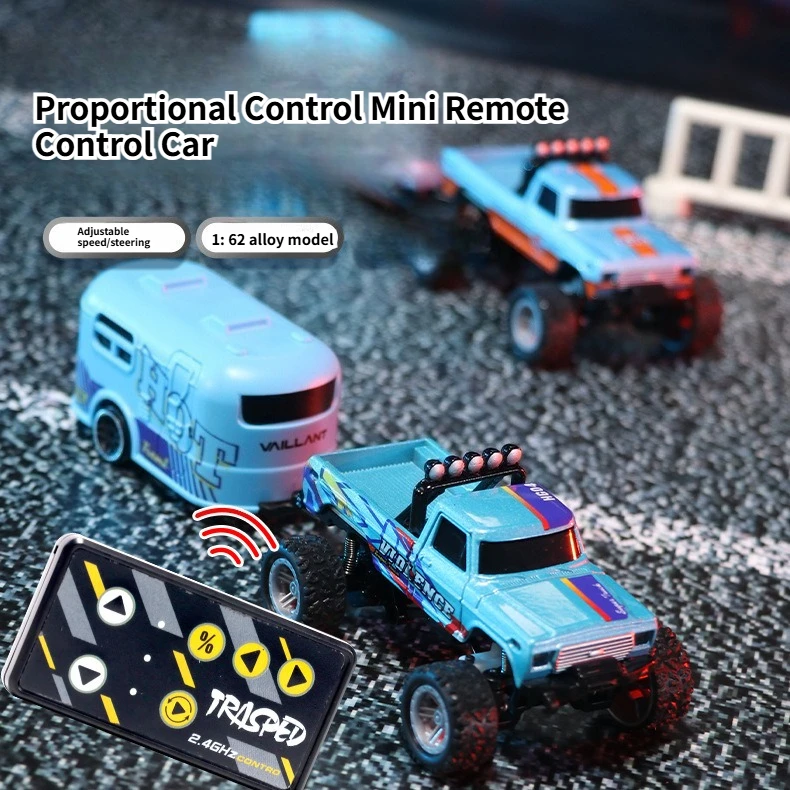 

Children's Toy RC Car Monster Truck 1:64 Alloy Mini Car Hanging Box Gift Durable Car Model Proportional Control Cruise Control