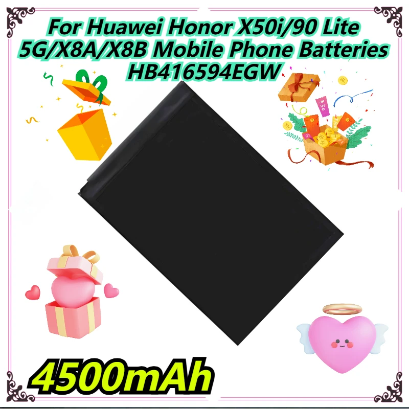 

4500mAh For Huawei Honor X50i/90 Lite 5G/X8A/X8B Mobile Phone Batteries HB416594EGW