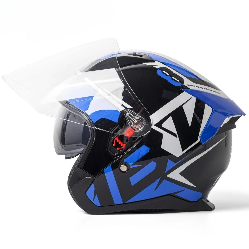 

Helmets Motorcycle Motorbike Scooter Helmet Double Lens Moto Open Helmet Casco Moto