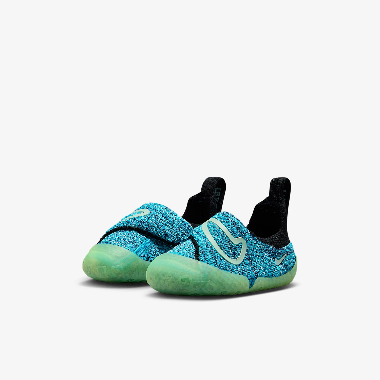 

Nike Authentic Swoosh 1 Children's Easy Wear Take Off Velcro Casual Shoes FB3244-405