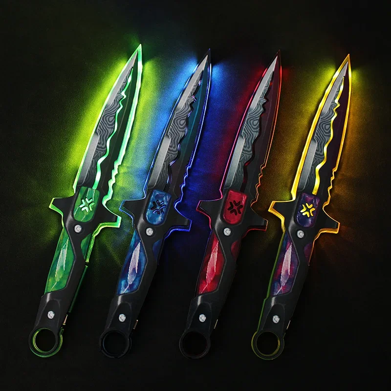 30cm Valorant Weapon VCT LOCKIN Melee Acrylic Lumines Sword Knife Cosplay Props Game Peripheral Sword Model Gift Toys for Boys