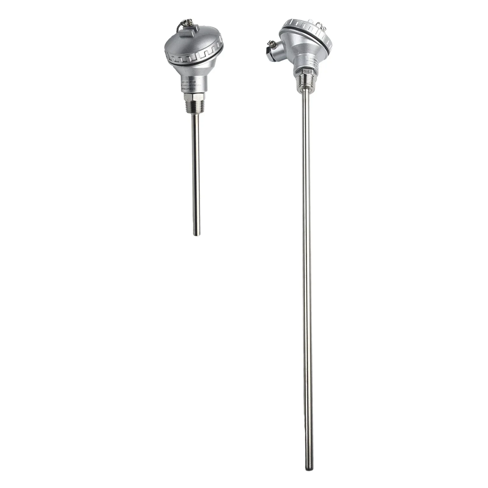 Imagem -03 - Sonda do Sensor de Temperatura do Npt Thread Termopar Terminal Head200420 ° c 50400 mm Comprimento do Tubo Pt100 Aço Inoxidável