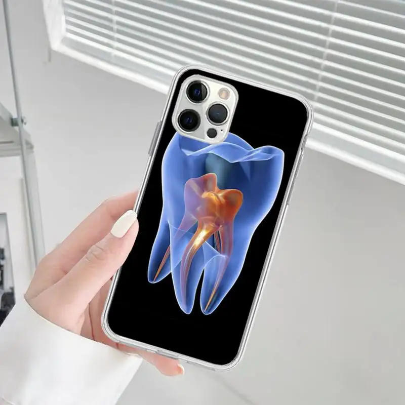 Dentist Tooth Pattern Phone Case for iphone 16 15 14 Pro Max 16 15 14 13 12 Pro 15Plus iphone 11