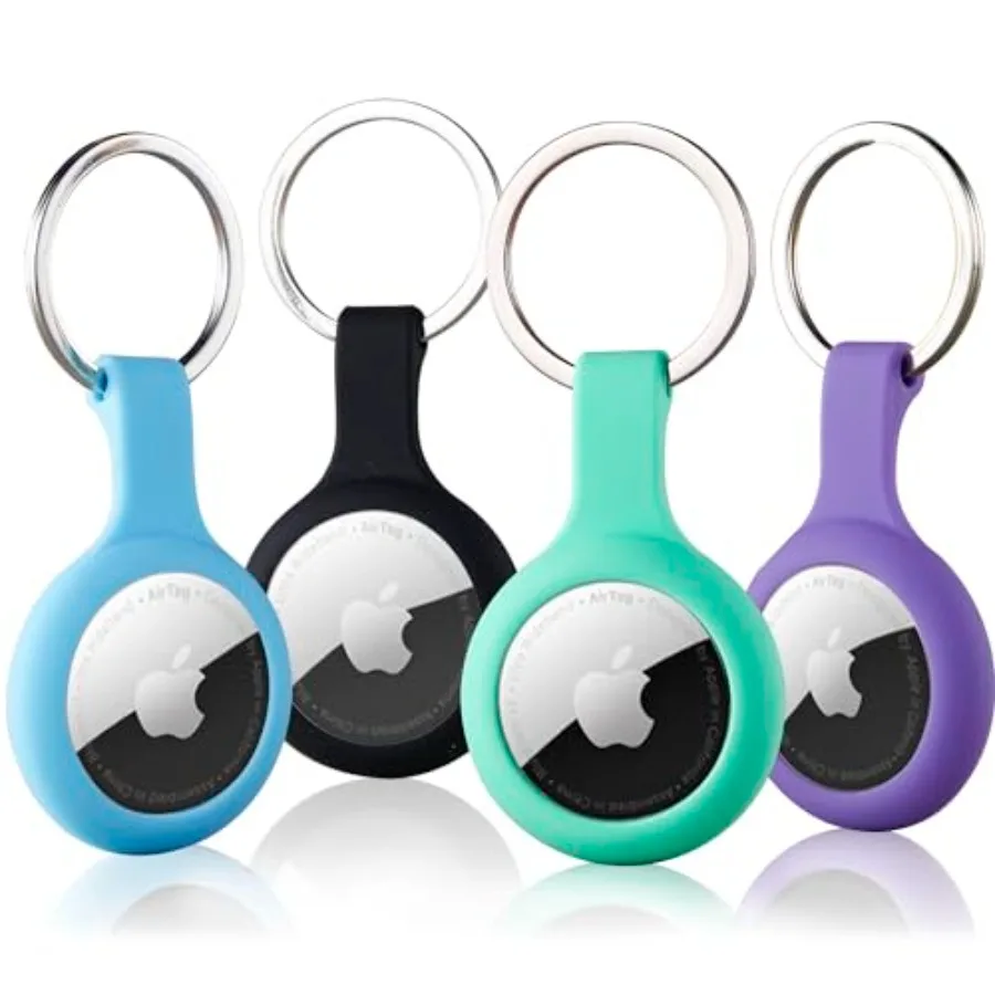 

ThingsBag Airtags, 4 упаковки, брелок-держатель, силиконовый чехол для GPS, брелок для ключей для Air Tags4, аксессуары для Apple Item Finder T