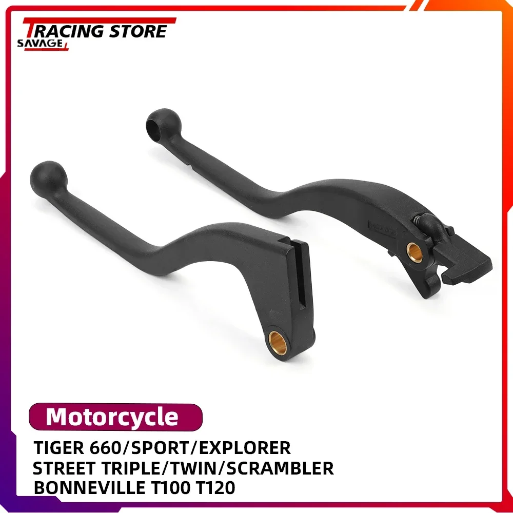 Clutch Brake Lever For Tiger Sport Explorer Bonneville T120 T100 Street Twin Scrambler Triple Tiger 1200 800 660 Control Handles