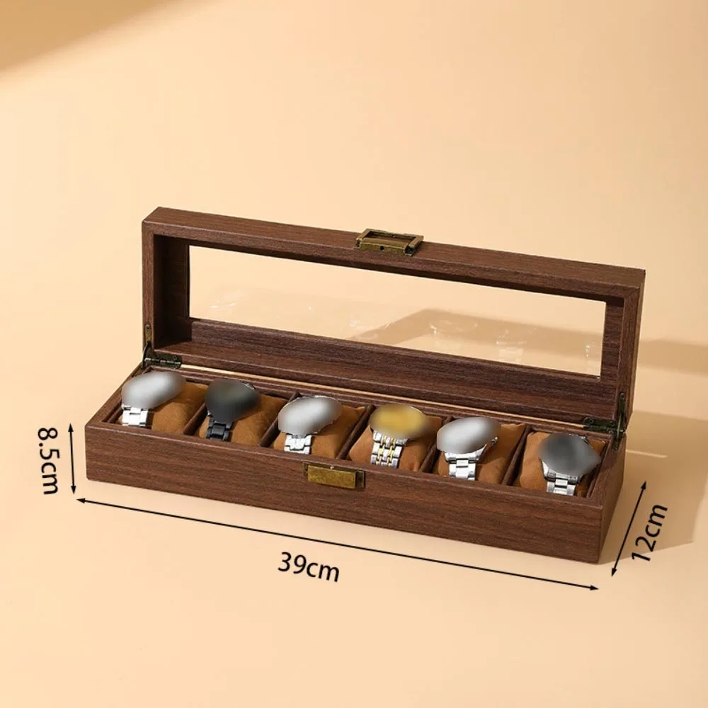

Retro 6 10 12 Grid Watch Box Storage Wooden Watch Storage Box Display Jewelry Storage Box Jewelry