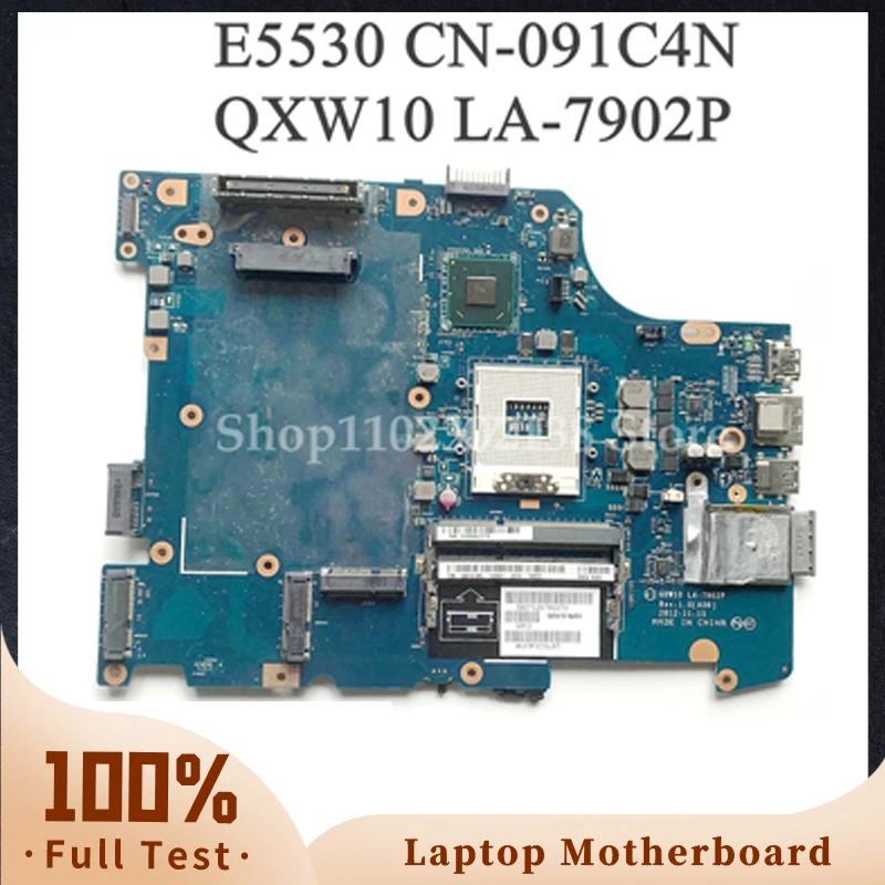 

91C4N 091C4N CN-091C4N QXW10 LA-7902P High Quality Mainboard For E5530 Laptop Motherboard With SLJ8C HM77 100% Fully Tested OK