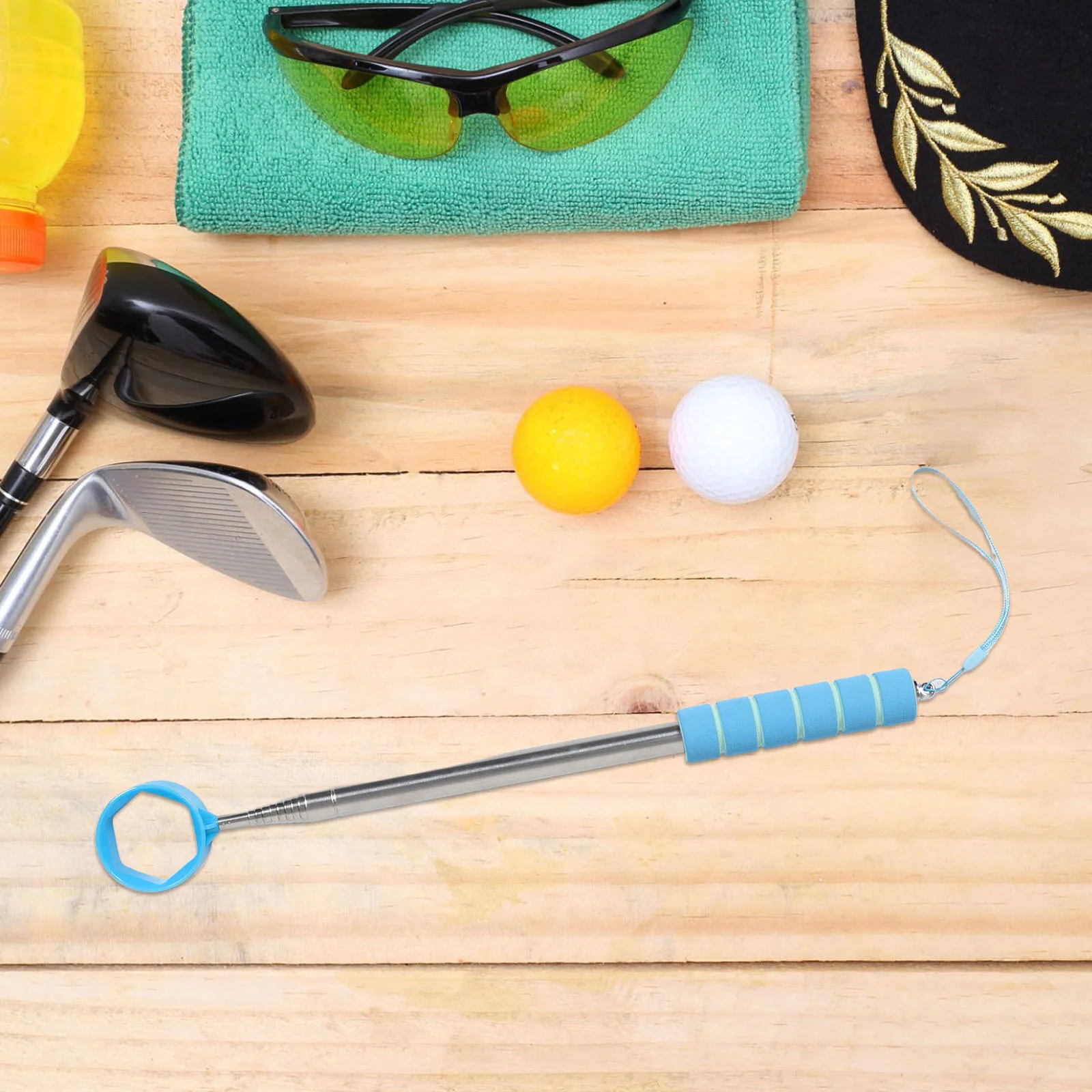 

Golf Ball Retriever with Ergonomic Handle and Smooth Telescopic Design - Efficient Ball Collector for Practice Range and