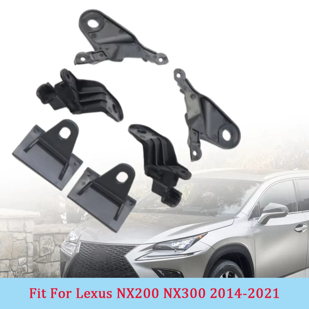 

1 пара комплектов для ремонта автомобильных фар для Lexus NX200 NX300 2014 2015 2016 2017 2018 2019 2020 2021 черные пластиковые автозапчасти левый и правый